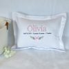Girl Birth Announcement Pillow