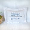 Boy Birth Announcement Pillow